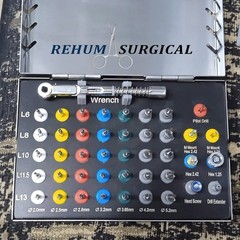 Dental Implant 35 Integral Stopper with Drivers and Keys Complete Kit 43 Pcs