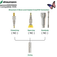 US Fit Straumann BL/BLT Implant Healing Cap Abutment Impression Transfer Tray