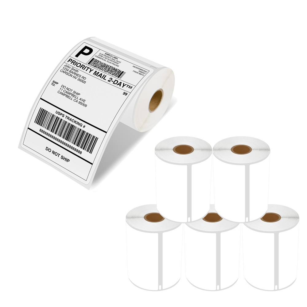 6Rolls fit for DYMO LW 4XL Direct Thermal Shipping Labels 220/Roll 1744907 4″x6″