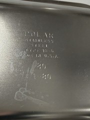 Polar Ware Stainless Steel 18-8 Steam Table Pans 1/9 Size USA Made Lot of 6