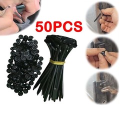 50-500Pcs Nylon Universal Cable Tie Buckle Fixion Tools Fasteners Bumper Clips