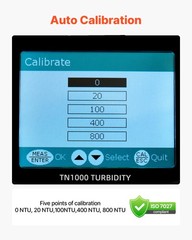 Uimoso Portable Turbidity Meter, 0–1000 NTU Range, ISO 7027 Standard Compliant