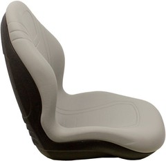 Toro Gray Vinyl Seat Replaces 104-4620, 49-8130, 75010, 100-3187, 104-7620, More