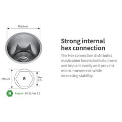 Titanium Pre-milled Straight Abutment 3.0mm GH Dental abutment fit Hiossen OSSTE