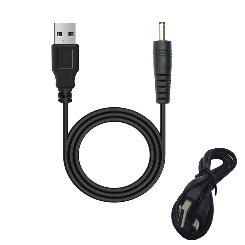 100cm Length Black USB Port DC5V 5.5×2.1mm DC Barrel Power Cable connector