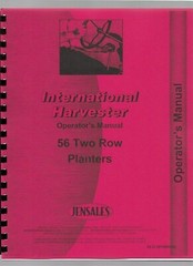 IH International 56 Two Row Planter Operators Owners Manual