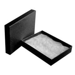 100 Swirl Black Cotton Filled Boxes Jewelry Gift Box 5-3/8″ x 3-7/8″ x 1″