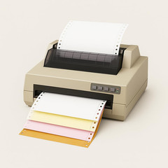 Continuous Computer Paper 9.5″ x 11″ Blank White 20 lb. 2400 Sheets