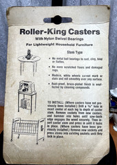 Rolling-King Casters ~ Lot of 2 ~ Franklin 1 5/8″ Dia Wheel Stem Type 2767