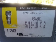 10 PIECES Unbrako 5/16-18 x 2″ Stainless Steel Socket Cap Screws***USA***