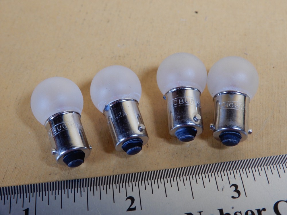 Hosobuchi 4-6V 1.2A Frosted Lens Lamp Bulbs Possibly OP2101 Hardness Tester? (4)