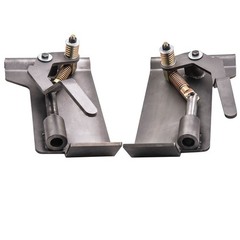 2 Pcs Skid Steer Quick Tach Conversion Adapter Steel For Latch Box Weld-On