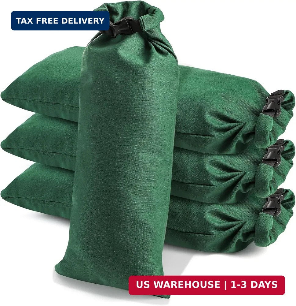 Yopay 4 Pack Sandbags for Flooding, Reusable Flood Water Barrier Sand Bags, 27″x