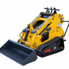 USA FREE SHIP B&S Engine Mini Skid Steer Track Loader Crawler With 2 Attachment