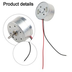 High 10300RPM for MINI Electric Motor 24mm Round 2mm Shaft RF300CA RC300
