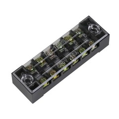 2pcs Dual Row 6-Position Screw Terminal Block Barrier Strip 600V 15A TB1506 US