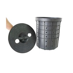 5 Gallon Perforated Sump Pump Basin with Lid (13x11x15 Inch) – Heavy Duty PP …