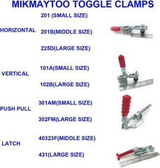 Push Pull Action Toggle Clamps 6 Pack 110Lbs Holding Capacity Quick Release