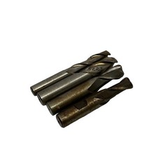 Lot of 4 Hanita 3/8″ , 3 pcs x 1/2″ Diameter 2 Flutes 3″ OAL End Mills