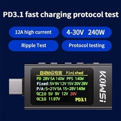 USB C Tester USB C Power Meter Tester,Digital Multimeter with LCD Display,Dig…