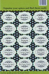 Self Adhesive Labels for Spice Jars and Bottles Permanent Spice printed Stickers