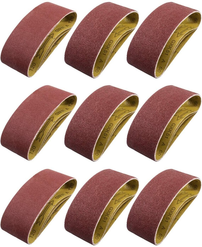 20 PACK Belt Sander Sandpaper 3″x21″ Sanding Belts 40 60 80 120 150 240 400 Grit