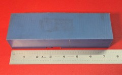 Nylon 6/6 Block 7.45″H, 2.21″W, 1.525″ Thick, 1 Lb, 1.3 oz. Blue Bar Stock