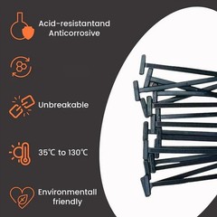100Pcs Nylon Universal Cable Tie Buckle – Heavy Duty Self-Locking Zip Ties Holde