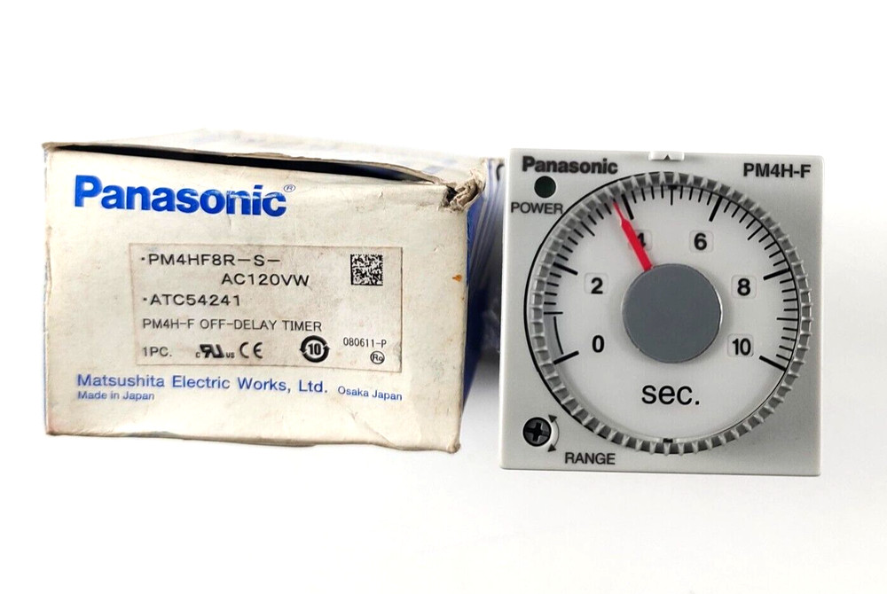 Panasonic / Matsushita PM4H-F Off-Delay Timer ATC54241 PM4HF8R-S-AC120VW
