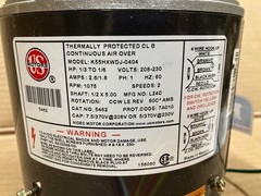 Rescue Condenser Fan Rheem 5462, 1/3-1/6 HP, 208V, Copper, Reversible Rotation