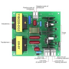 120w 40KHz 110V/220V Circuit Board Ultrasonic Cleaning Machines Mainboard