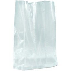 0.75 Mil Expandable Gusseted Poly Bags Clear Polyethylene Multiple Sizes LDPE