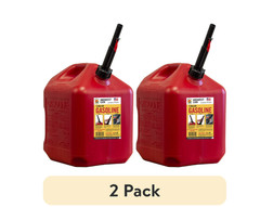 (2 pack) Midwest Can Company, 5 Gallon Capacity Gas Can with Flame Mitigation