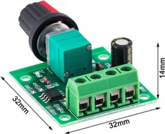 1.8v 3v 5v 6v 12v PWM Motor Speed Controller 2A Low Voltage DC LED Dimmer 10pcs
