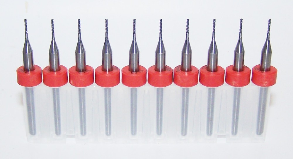 (10) – 0.80mm (.0315″) 4 FLUTE CARBIDE ENDMILLS NEW Kyocera Tycom 1800.0315.158