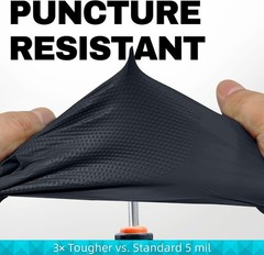 Nitrile Disposable Gloves 8 Mil – Heavy Duty Chemical Resistant Black 50 Pcs