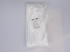 Self-Locking White Zip Ties (100 Pack) – 10″ Nylon Cable Ties for Home & Garden