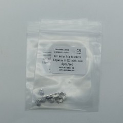 20Sets Dental Orthodontic 1st Molar Wide Big Brackets Roth/MBT/Edgewise no hooks