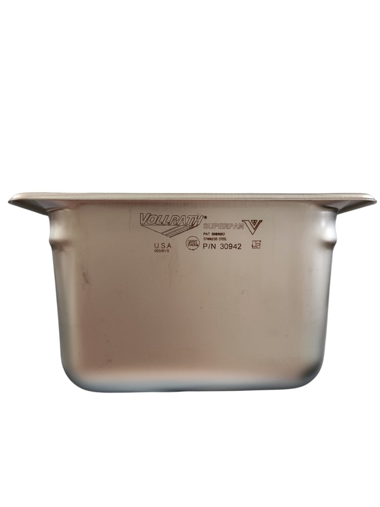 Vollrath 30942 Super Pan V S/S 1/9 Size x 4 D Food Pan”