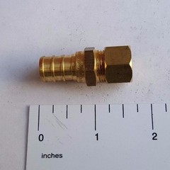 25 PIECES 1/2″ PEX X 3/8″ OD COMP. STRAIGHT ADAPTER FITTINGS LEAD-FREE BRASS NSF
