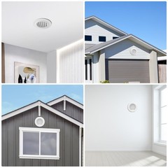 4 Inch Soffit Vents Round Vent Cover with Built-in Fly Screen for 1pack 100mm