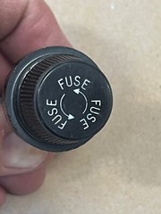 x34 Buss Panel Mount Fuse Holder – fits larger fuses, unsure what size See pics