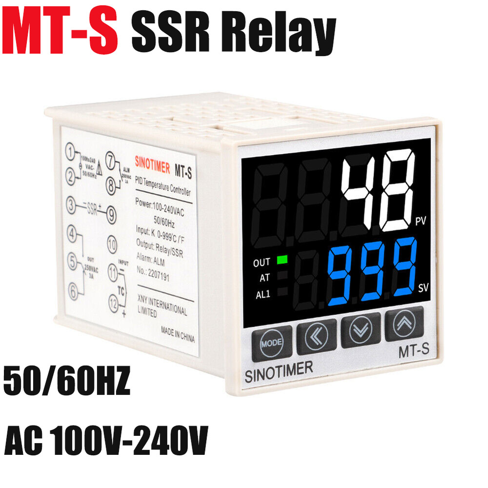 MT-S PID Temperature Controller Thermostat Fahrenheit Relay/SSR AC 100V-240V