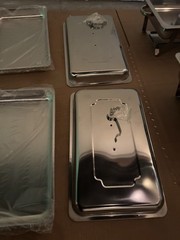 Full Size Stainless Steel Rectangle Commercial Chafing Dishes Lift-Off Lid Set