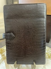 Filofax Personal Topaz organizer with a 2005 diary NOS Italian Embossed Leather