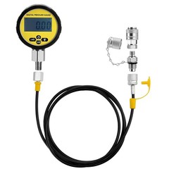 10000PSI Digital Hydraulic Pressure Gauge Test Coupling Kit 1/4 NPT 700BAR/70Mpa