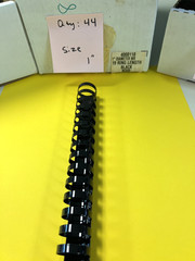 114 Plastic Binding Combs GBC Style 19-Ring Black for Books 1, 1-1/4 & 1-1/2