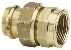 Viega 79710 ProPress Zero Lead Bronze Union with Female 1-Inch by 1-Inch P x Fem