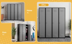 Metal Storage Cabinet Metal Locker with Door For Employees Office School Gym