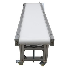 110V 59″L×7.9″W Electric Commercial PVC Belt Conveyor Aluminum Body 120W 66Lbs